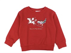 Name It jester red Christmas glitter sweatshirt